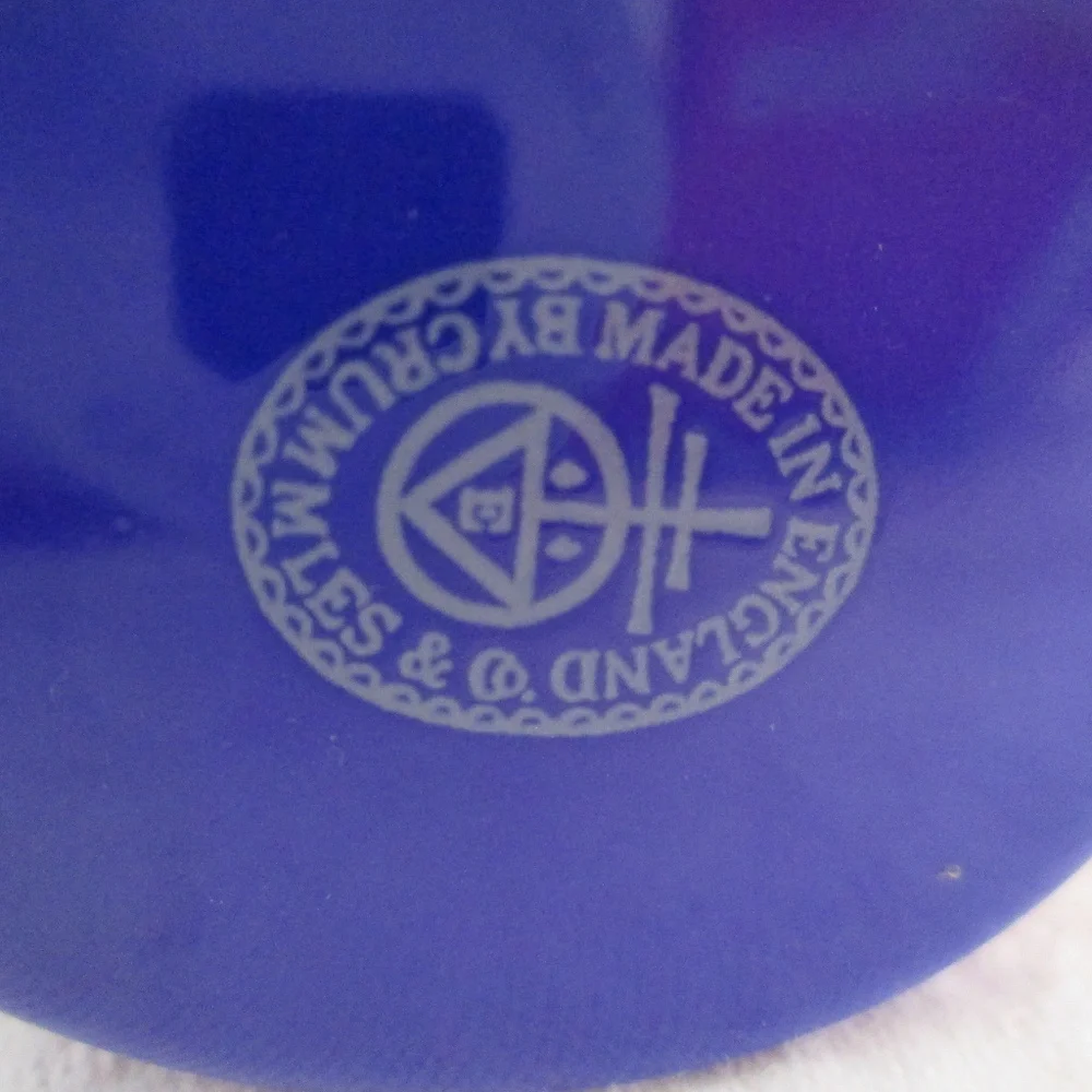 Crummles Enamel Trinket Box 1991 BLUE ANGEL Angels